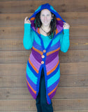 The Chevron Hooded Vest, PDF written pattern only