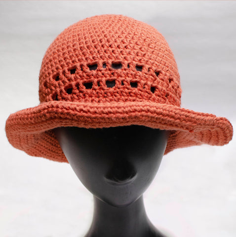 PDF Pattern - Crochet Sun Hat with Eyelets