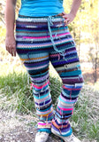 Crochet fringe pants
