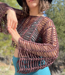 Charlotte's Top, Crochet Written Pattern, pdf document only.