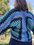 Lace-Up Hexagon Cardigan