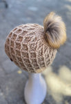 Alpine Beanie in Almond tones