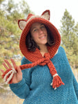 Fox Hood, Crochet Pattern PDF only
