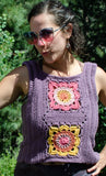 PDF PATTERN ONLY, Flower Power Crochet Tank Top