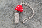 Little Red Mushroom Lighter Leash/Stash Pouch