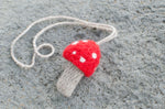 mushroom pouch necklace