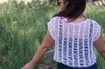 Summer Crochet Mesh Top