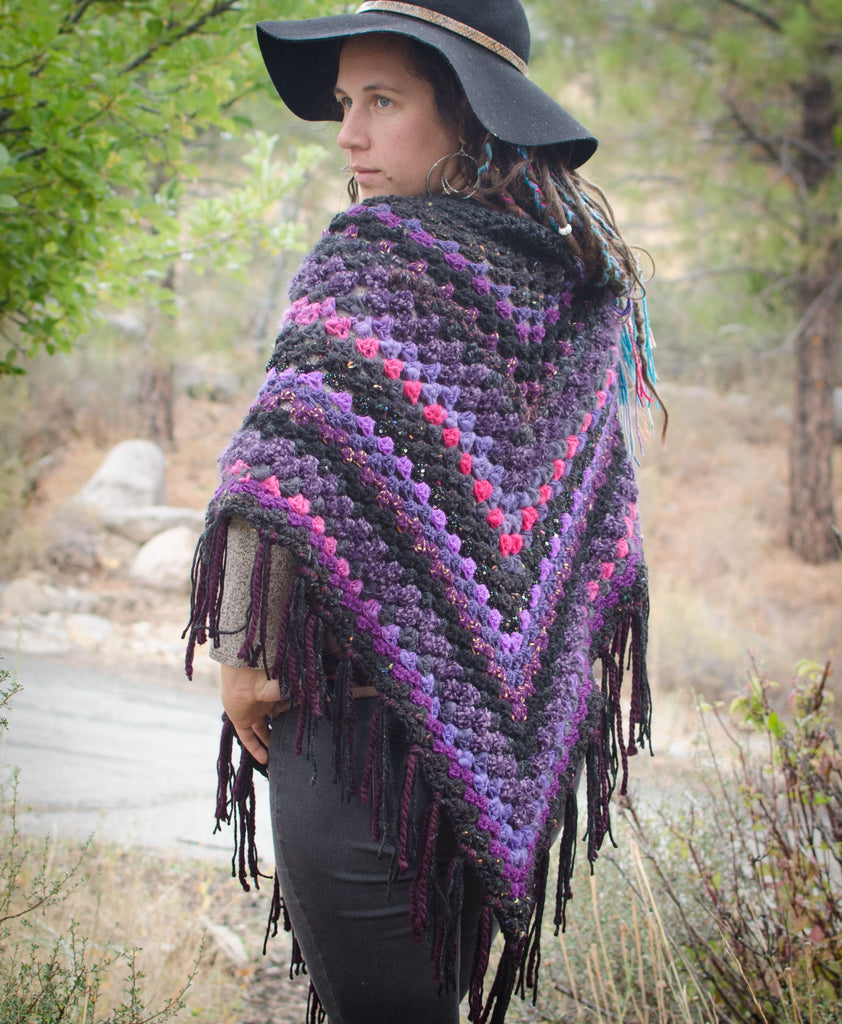 Crochet Mystic Purple with Fringe – illjay