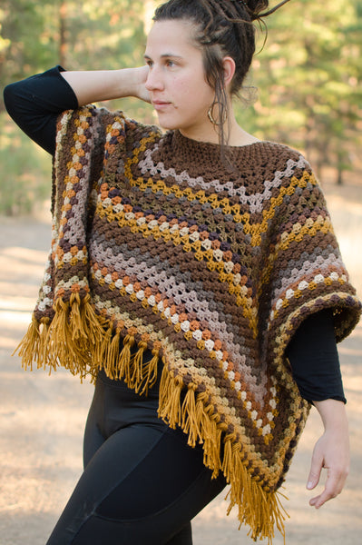 Granny Square Crochet Poncho – illjay