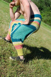 Crochet Harem Pants, Pastel Granny Squares