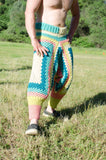 Crochet Harem Pants, Pastel Granny Squares