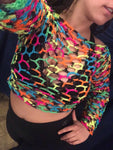 Neon Fishnet Crochet Top